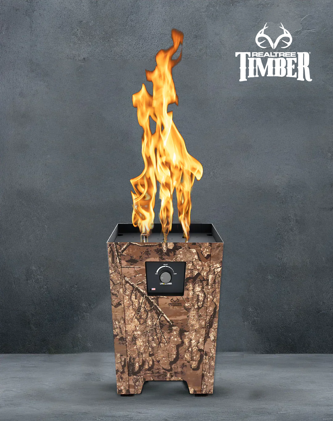 Realtree Timber Portable Outdoor Fire Pit by Live Outdoor